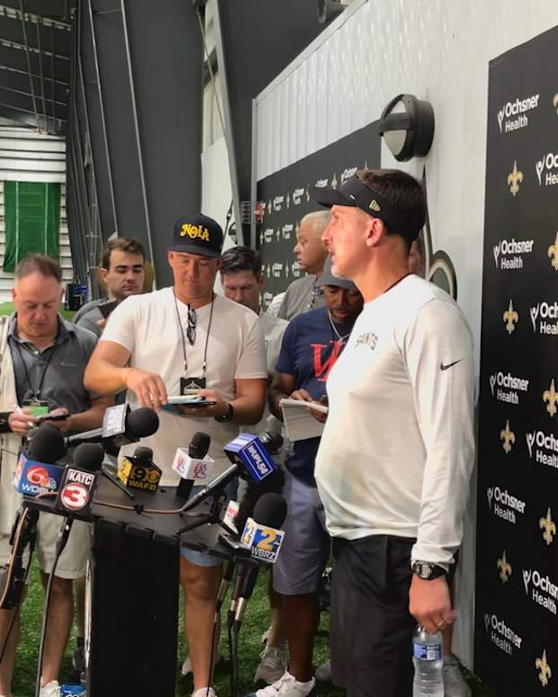 Dennis Allen - Opening Day of Saints Training Camp